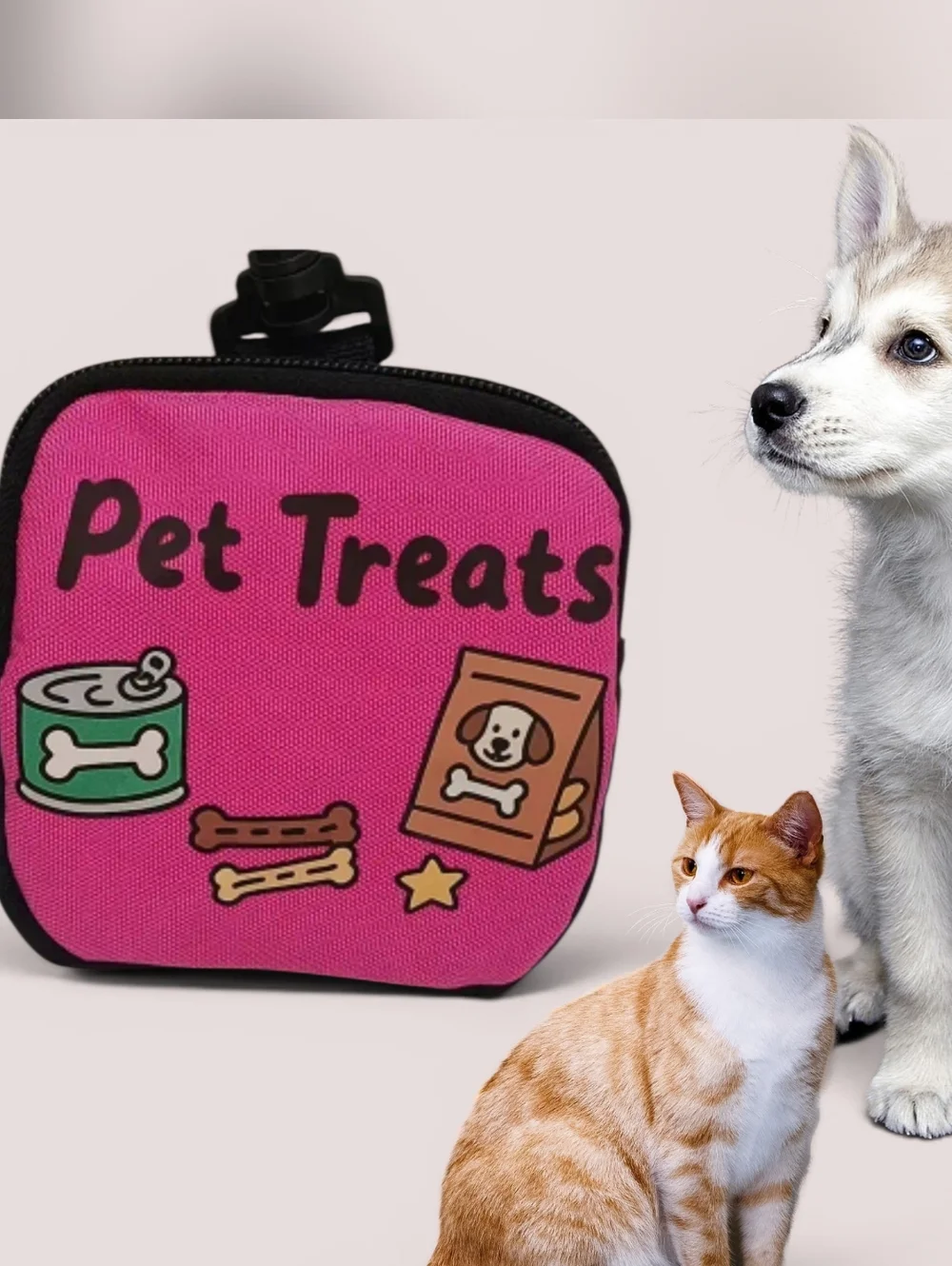 Dog Treat Pouch with Clip - New